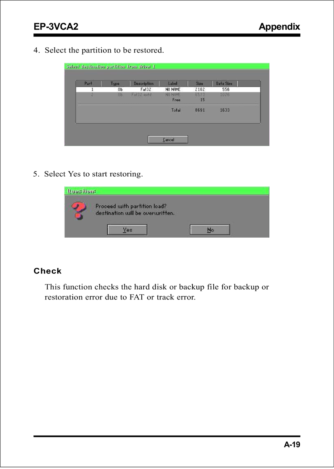 EPoX Computer EP-3VCA2 specifications 