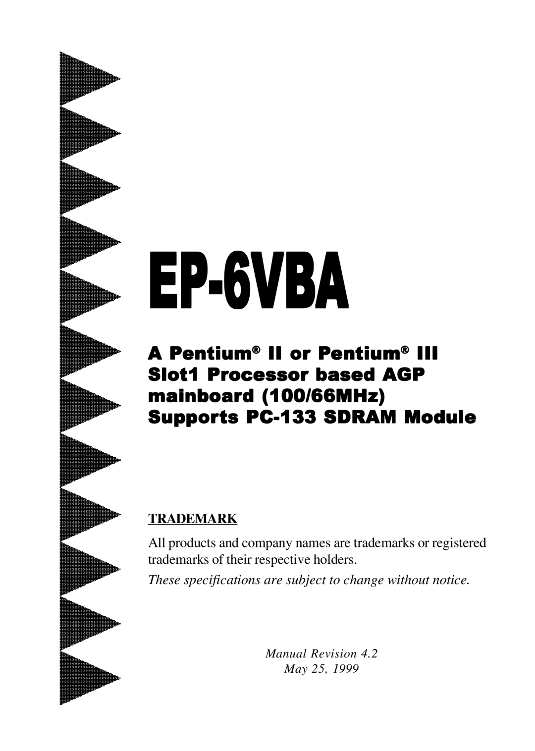 EPoX Computer EP-6VBA specifications 