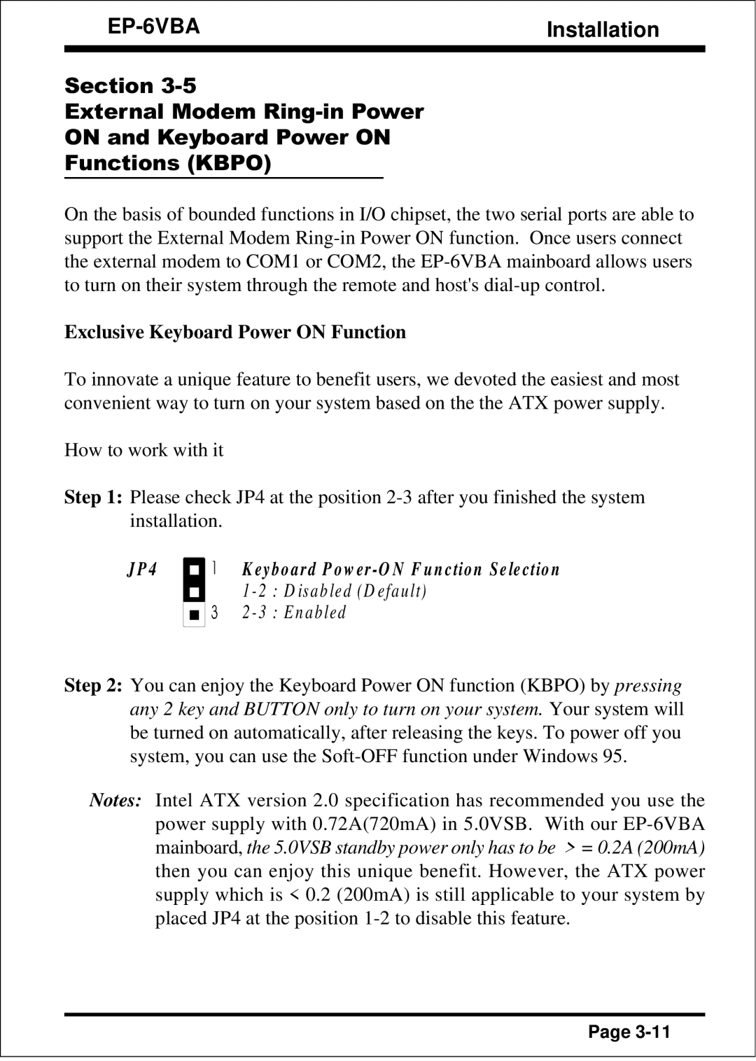 EPoX Computer EP-6VBA specifications Exclusive Keyboard Power on Function, N ab led 