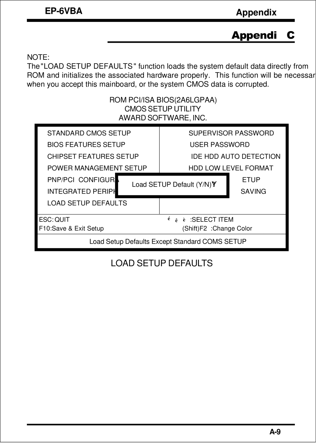 EPoX Computer EP-6VBA specifications Appendix C 