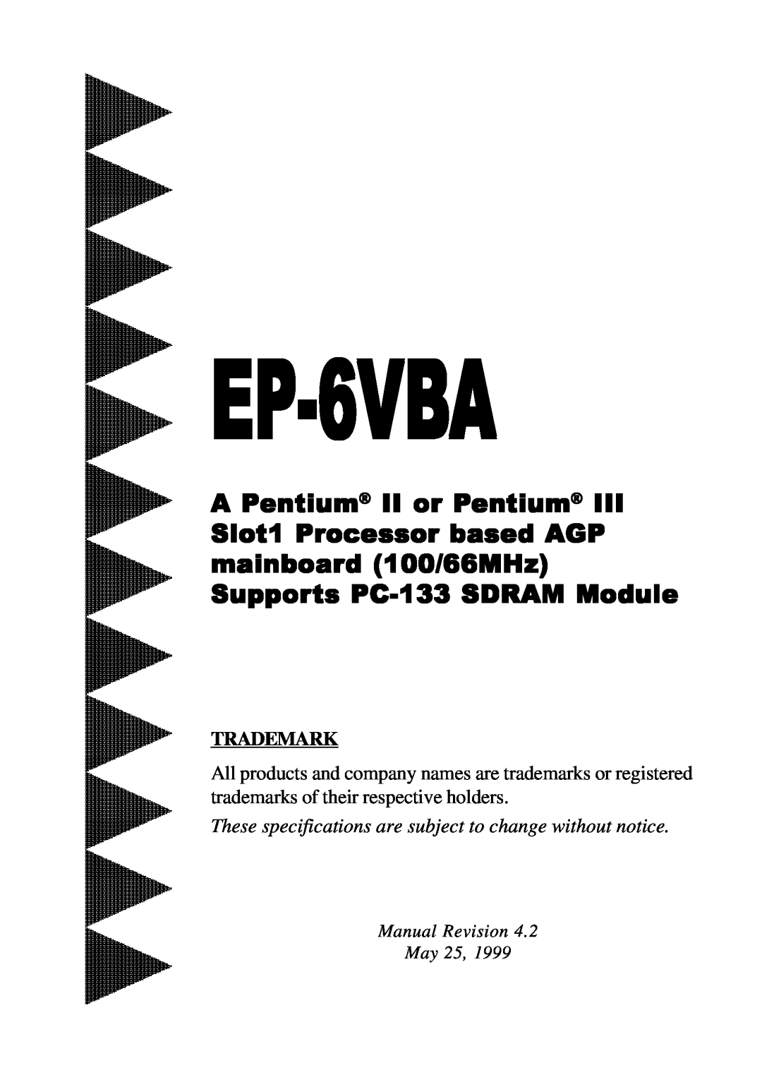EPoX Computer EP-6VBA specifications Trademark 