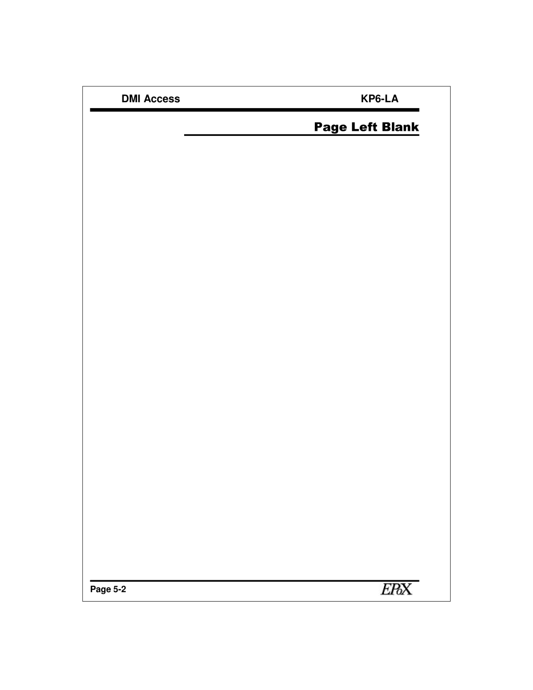 EPoX Computer KP6-LA specifications Left Blank 