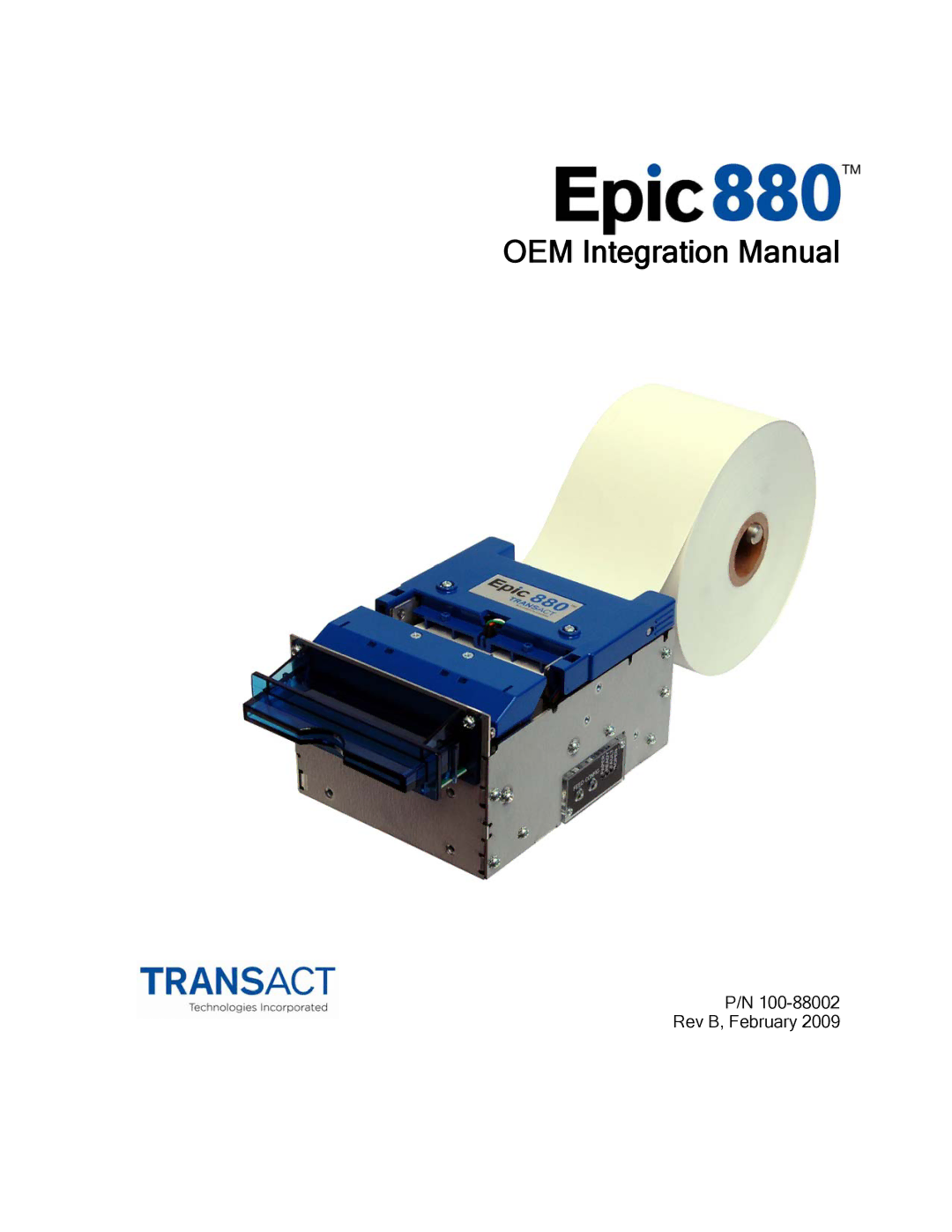 Epson 100-88002 manual OEM Integration Manual 