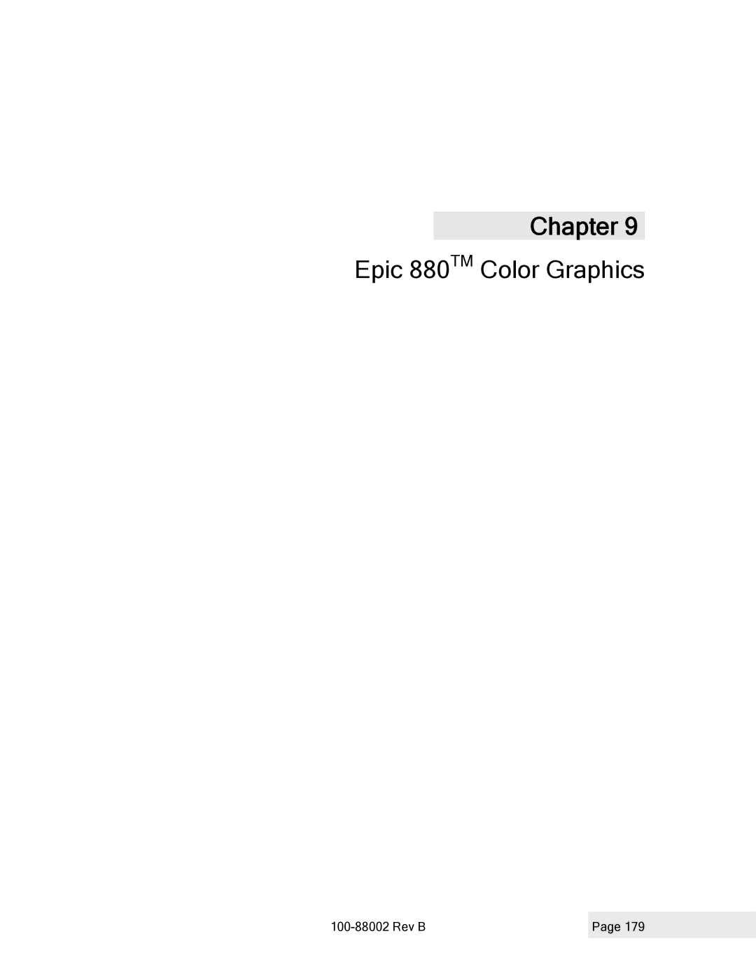 Epson 100-88002 manual Epic 880TM Color Graphics 