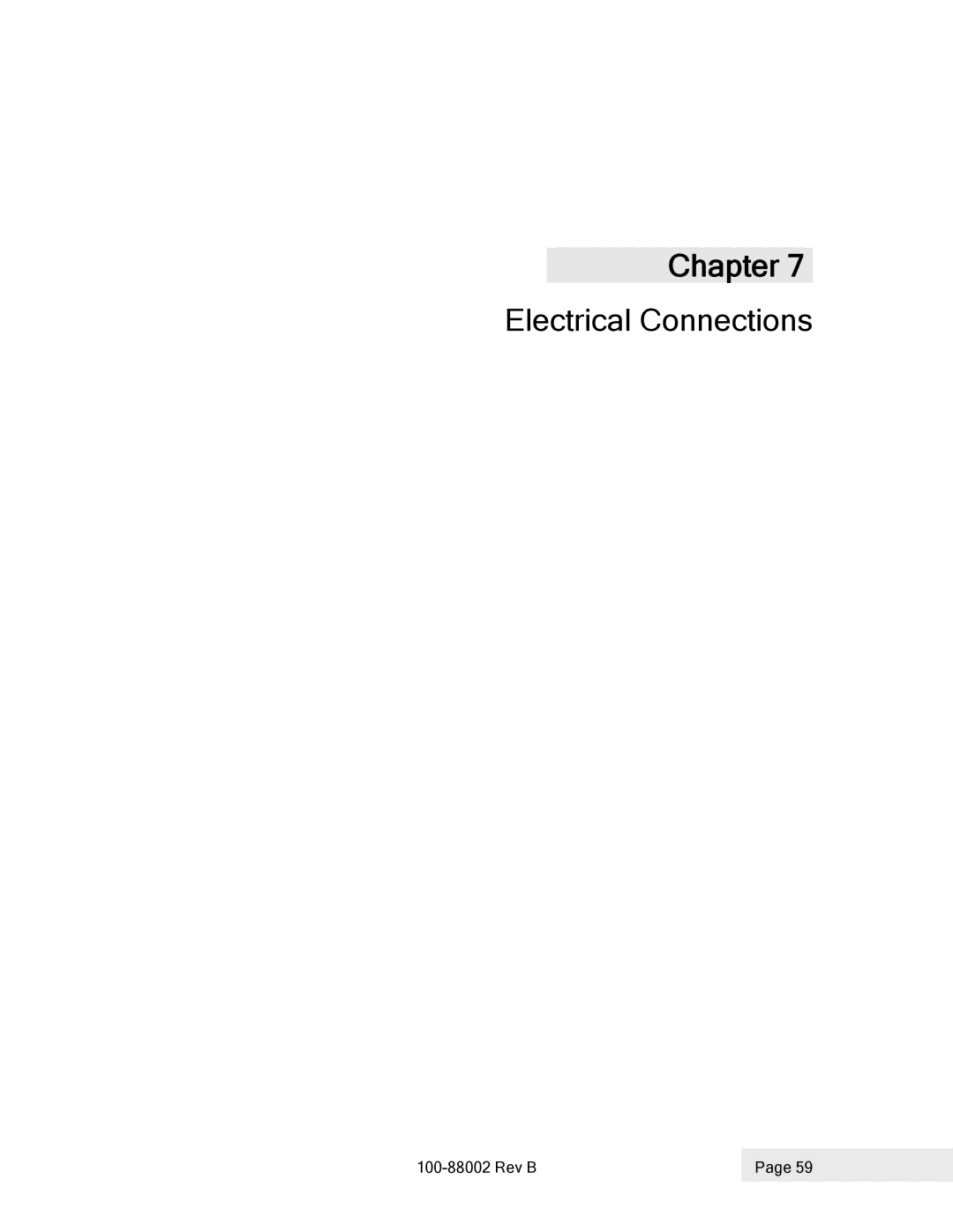 Epson 100-88002 manual Electrical Connections 