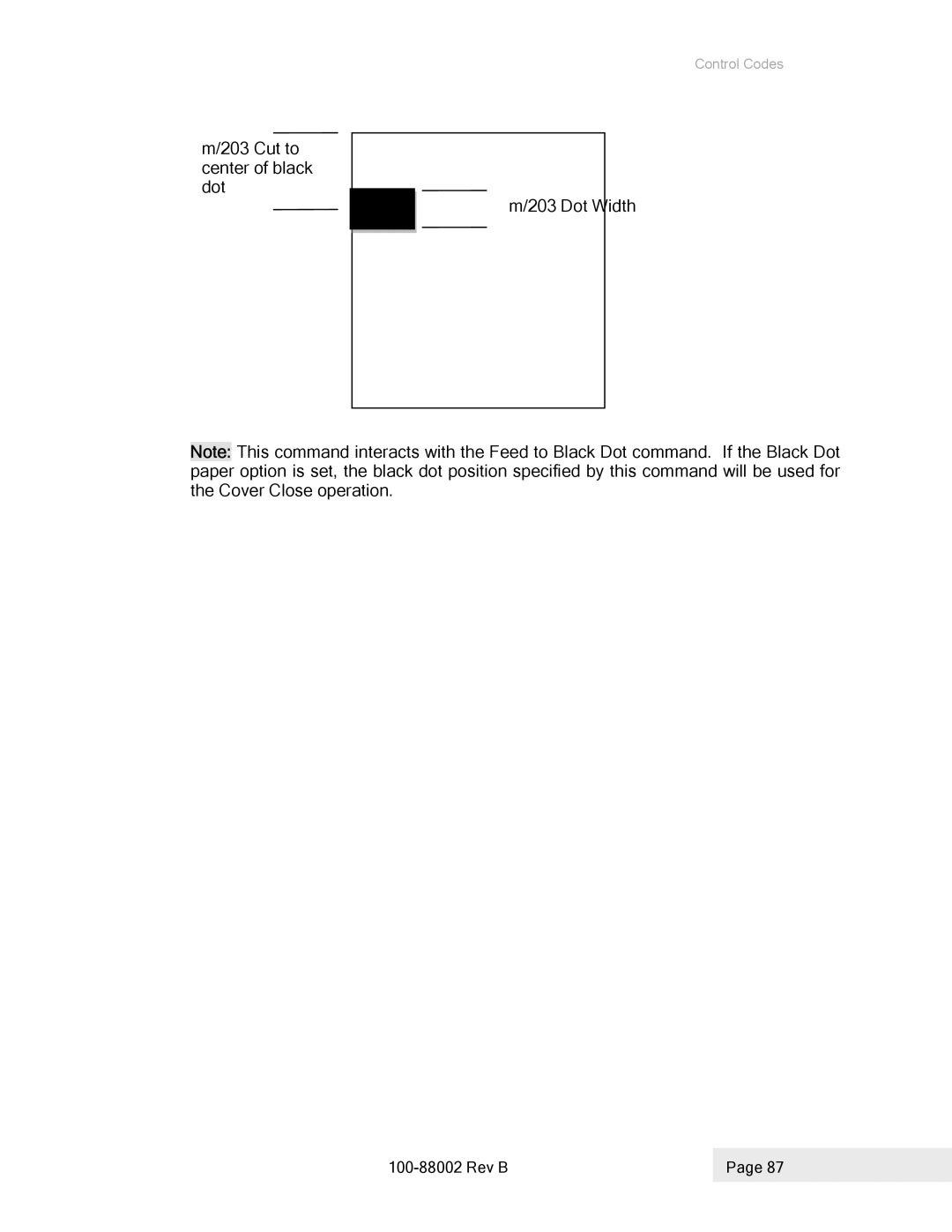 Epson 100-88002 manual Cut to center of black dot 