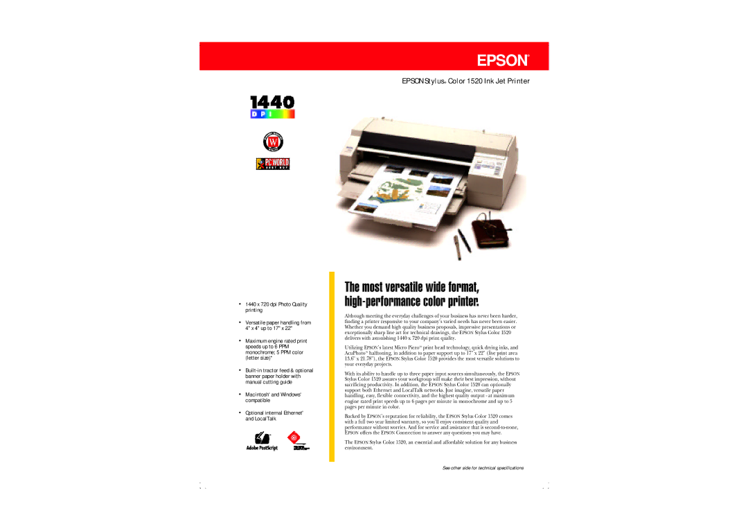 Epson 1520 warranty Epson 