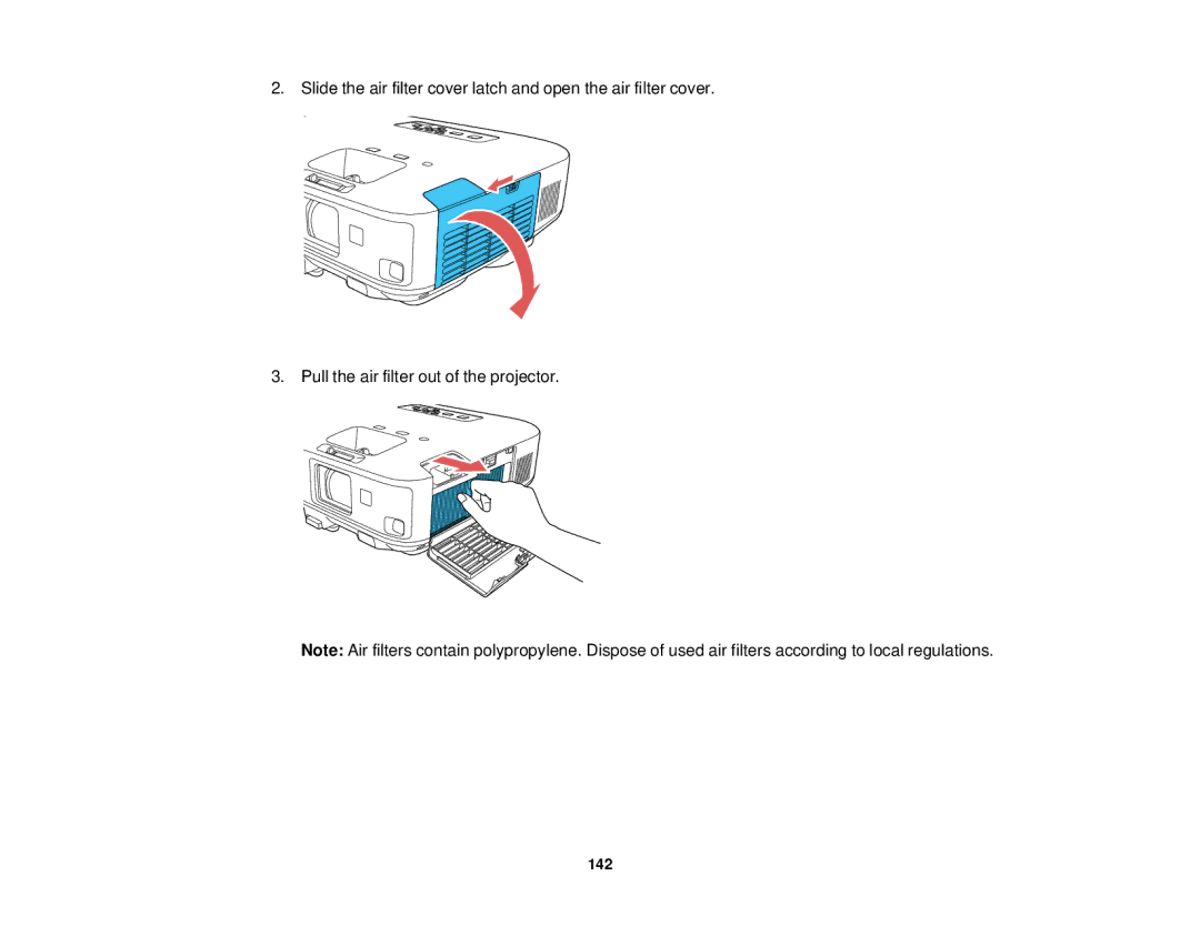 Epson 1975W, 1970W, 1985WU, 1980MWU manual 142 