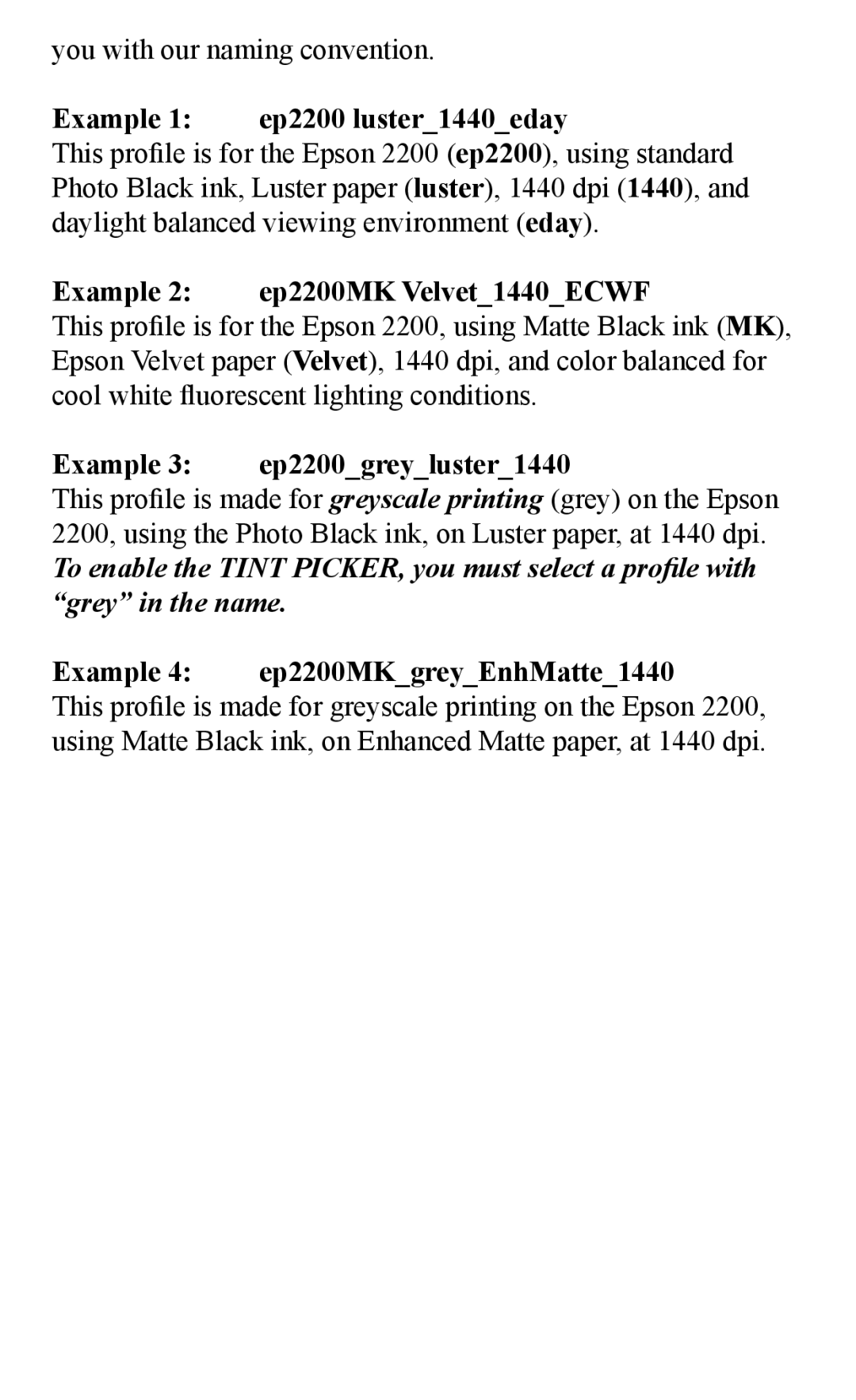 Epson 2000/XP quick start Example 1 ep2200 luster1440eday 