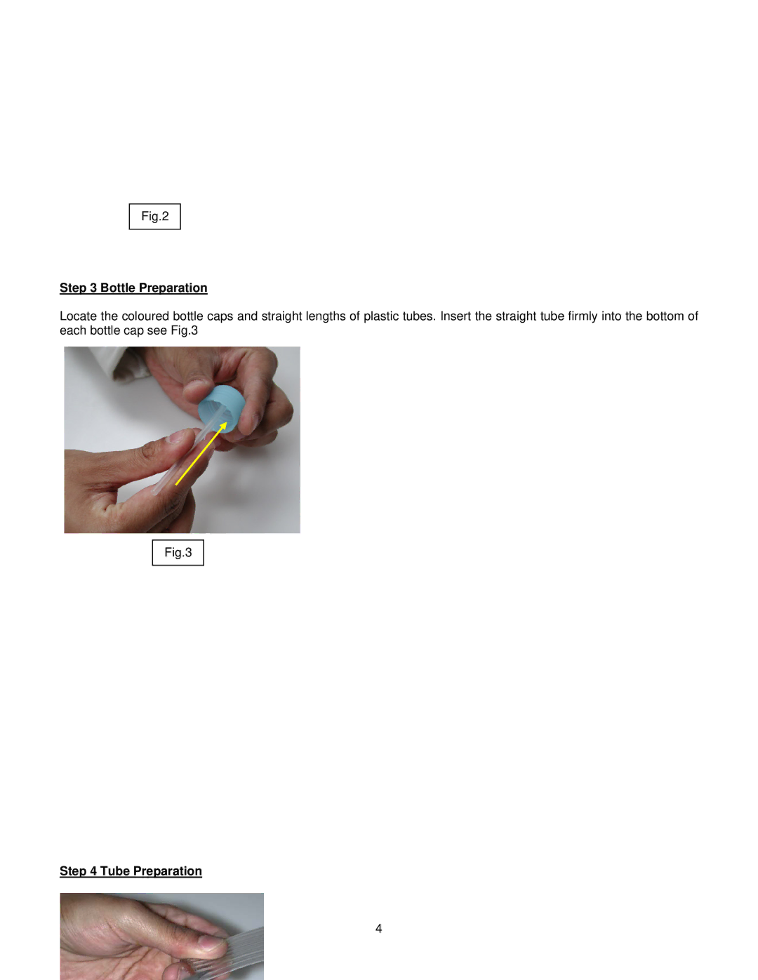 Epson 2100 installation instructions Bottle Preparation, Tube Preparation 