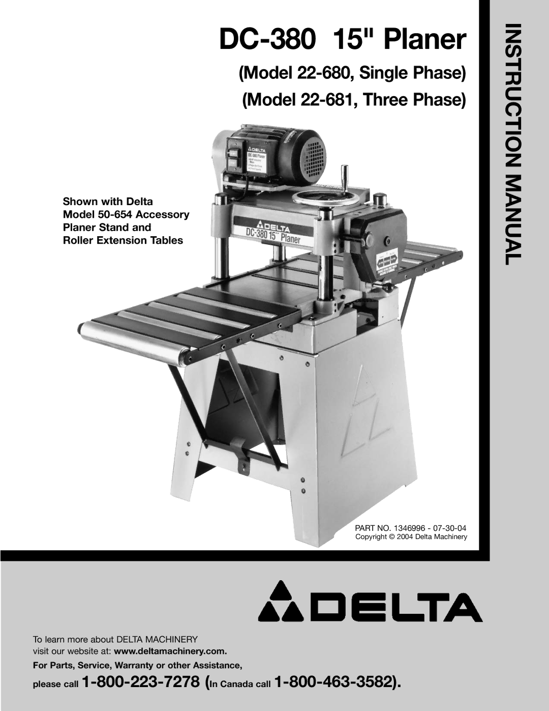 Epson 22-681 instruction manual DC-380 15 Planer 