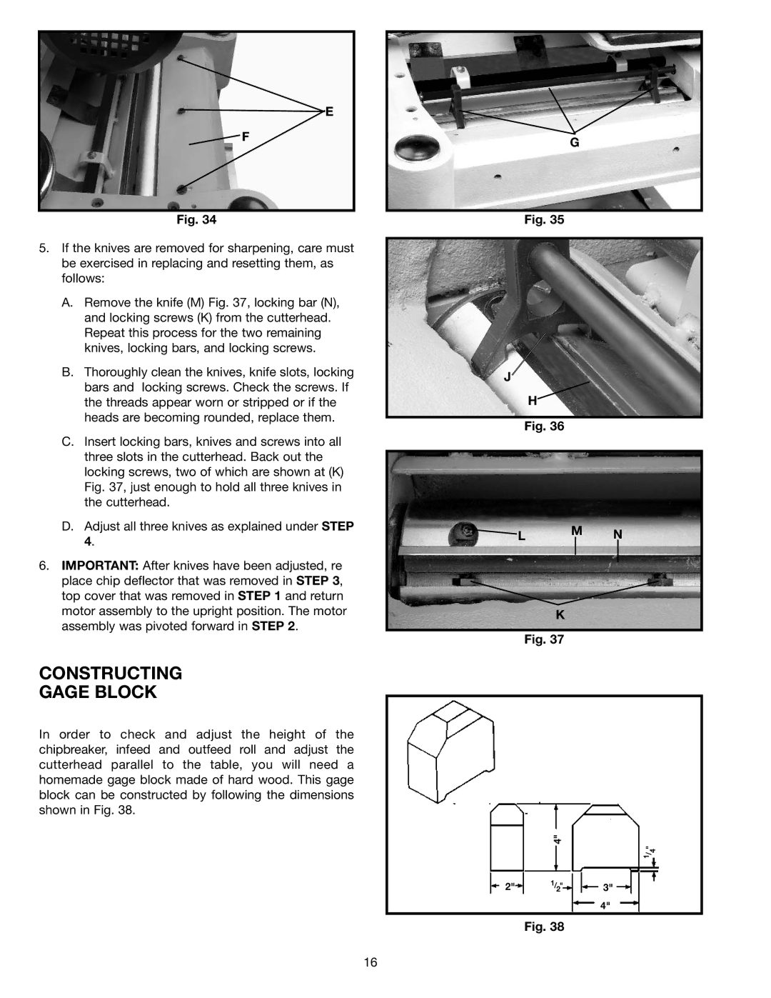 Epson 22-681 instruction manual Constructing Gage Block 