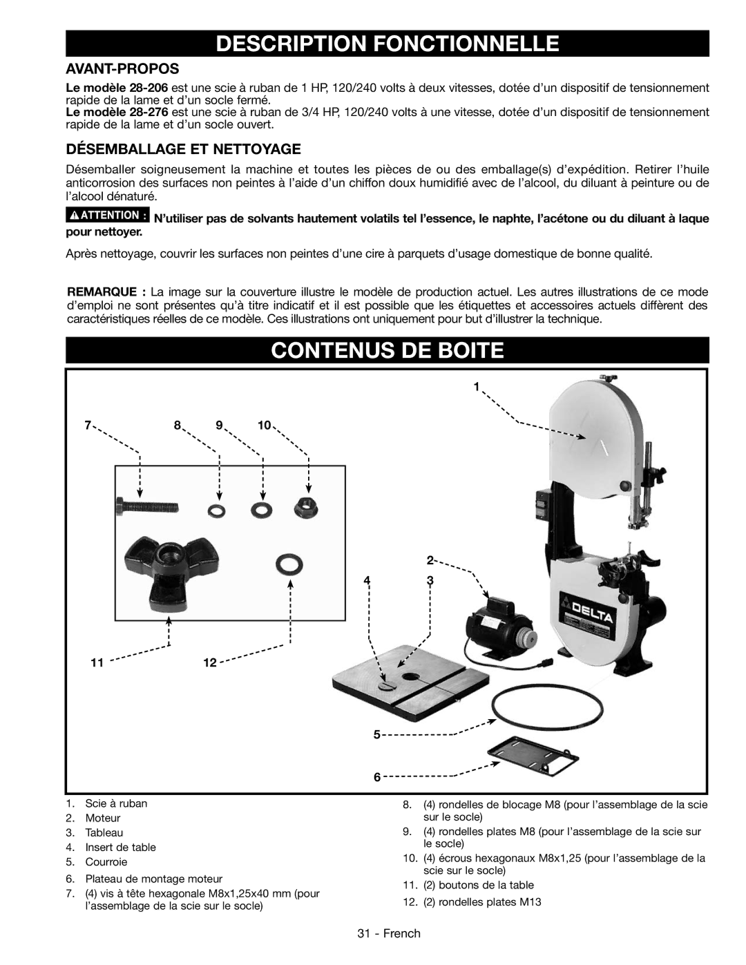 Epson 28-276 instruction manual Description Fonctionnelle, Contenus DE Boite, Avant-Propos, Désemballage ET Nettoyage 