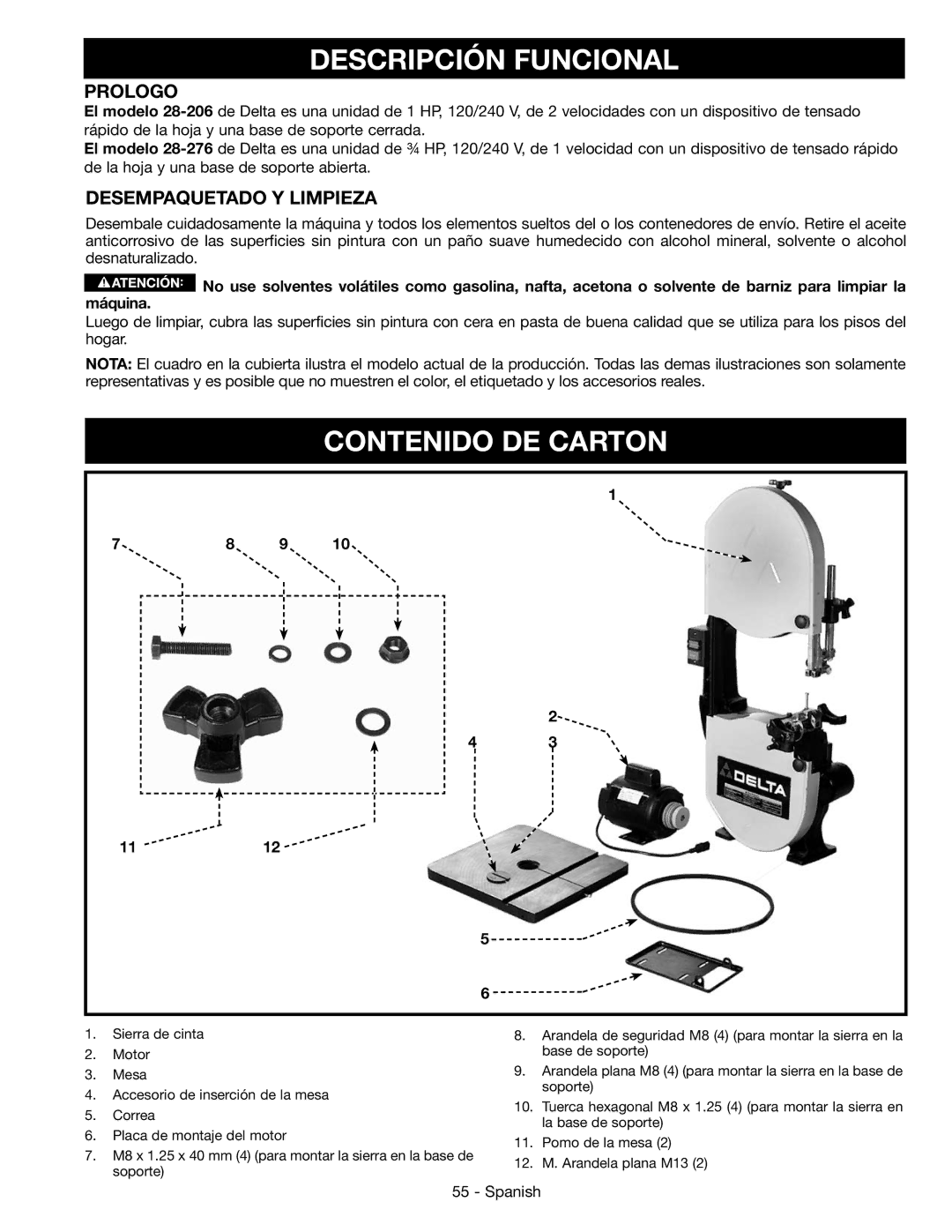 Epson 28-276 instruction manual Descripción Funcional, Contenido DE Carton, Prologo 