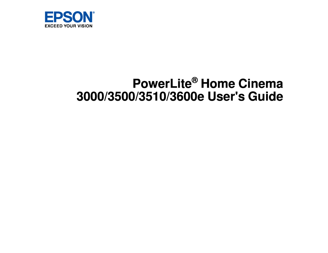 Epson 3000/3500/3510/3600e manual 