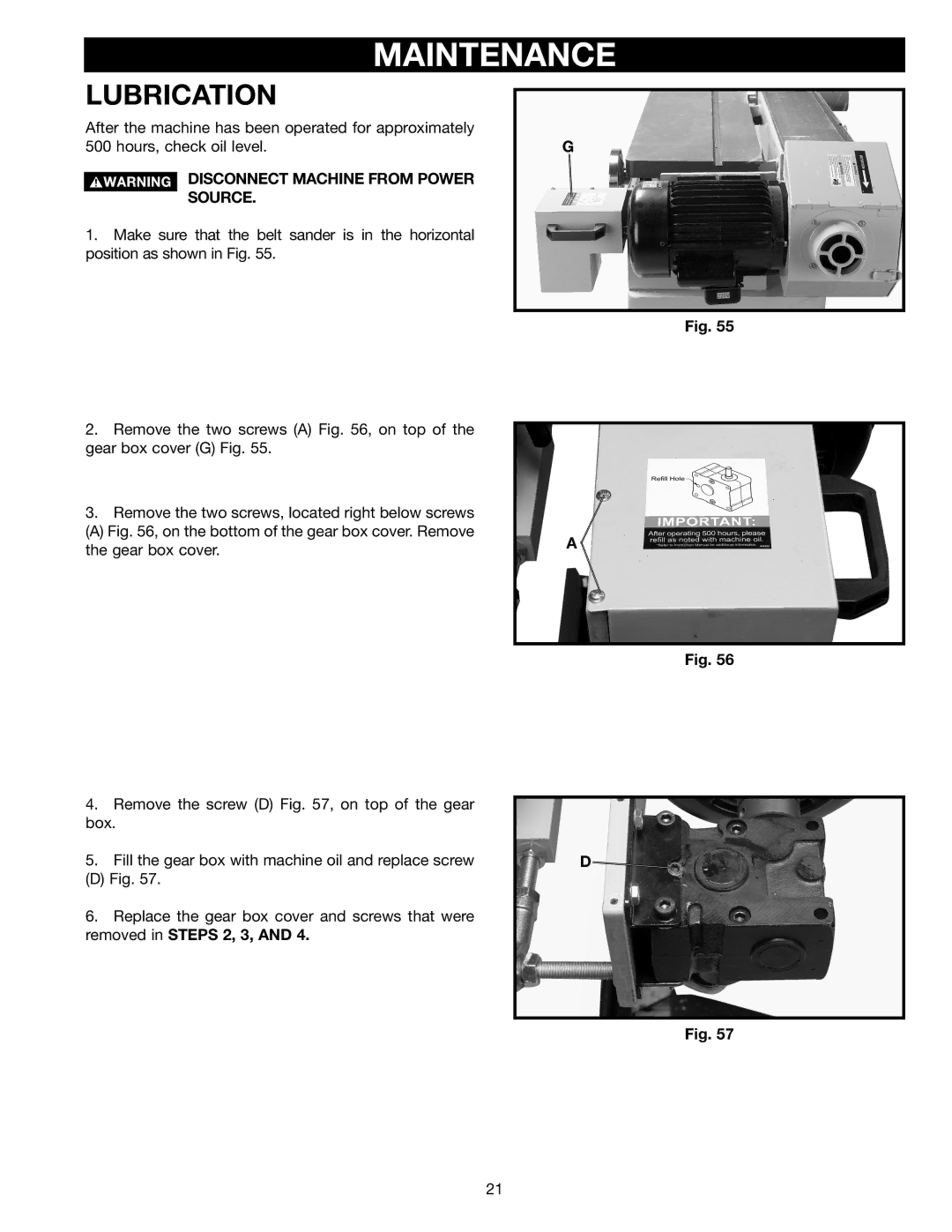 Epson 31-396 instruction manual Maintenance, Lubrication 