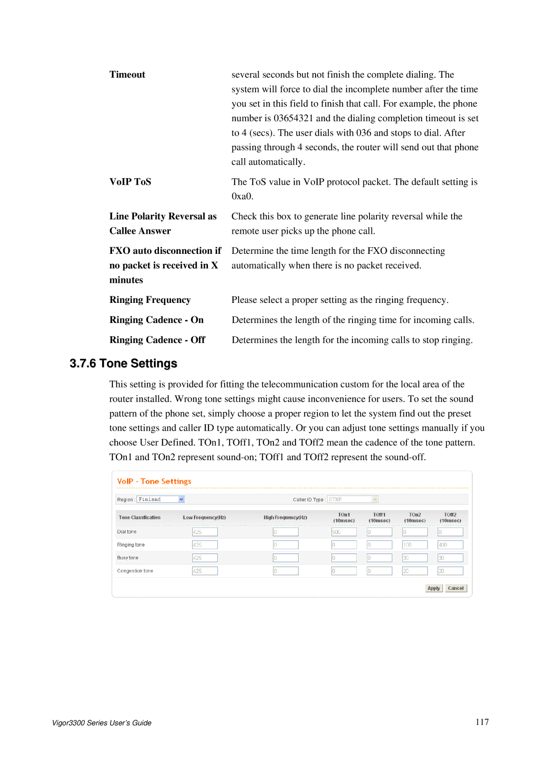 Epson 3300 manual Tone Settings 