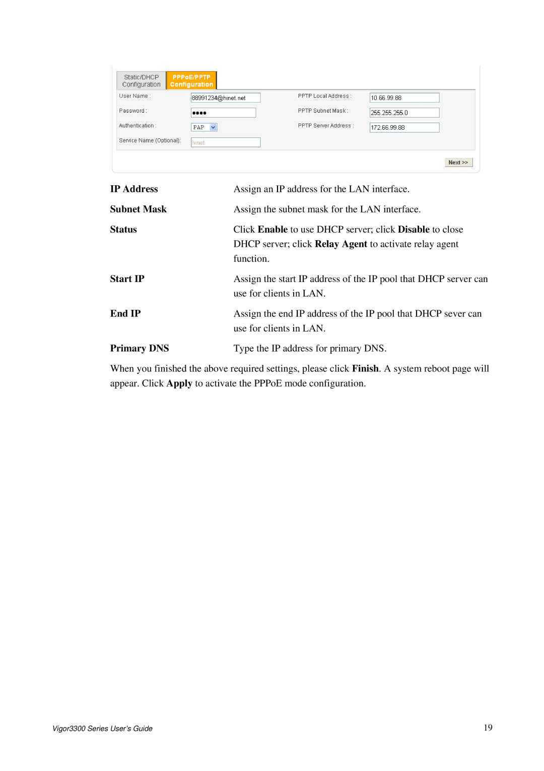 Epson 3300 manual Primary DNS 