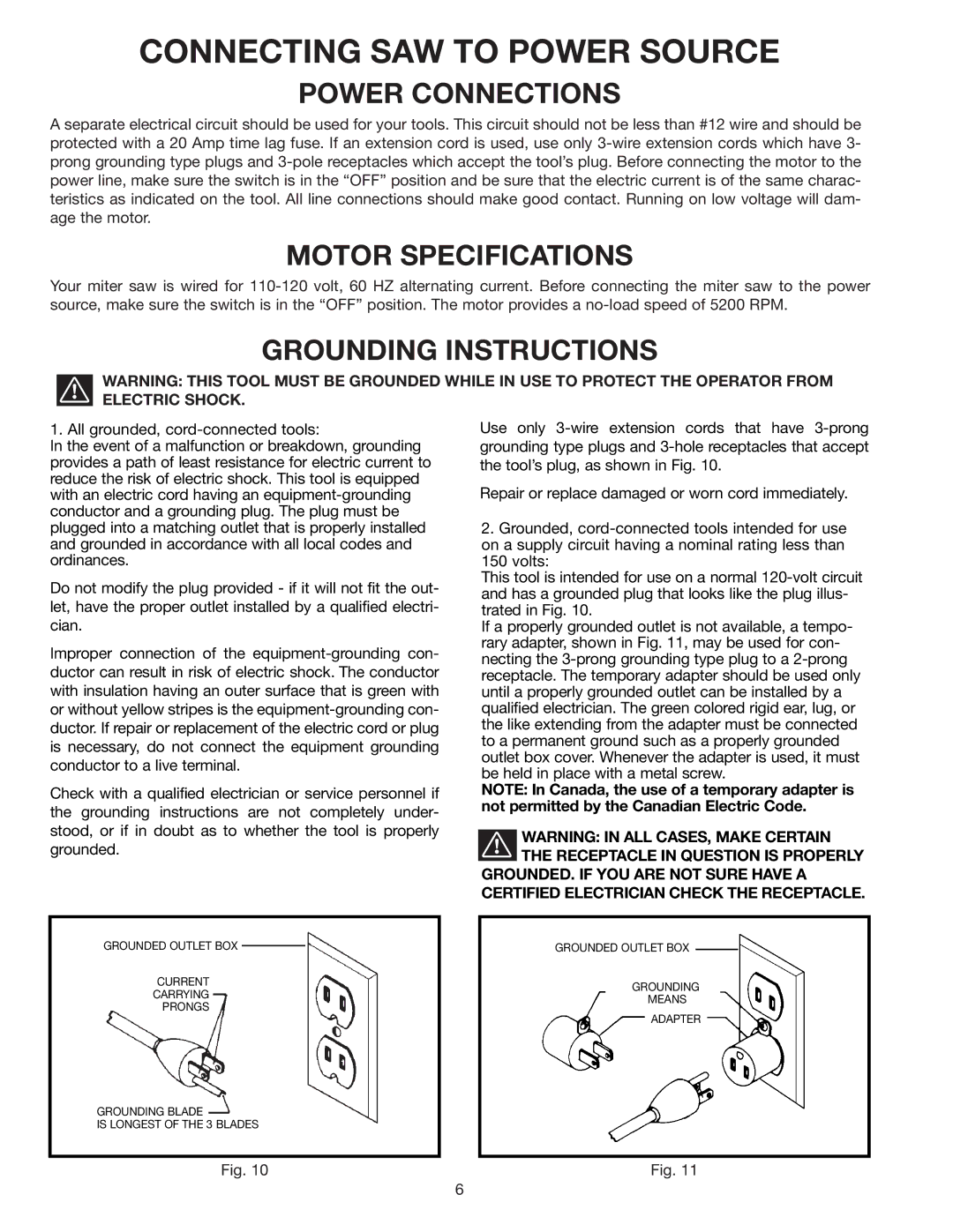 Epson 36-075 instruction manual Connecting SAW to Power Source, Power Connections 