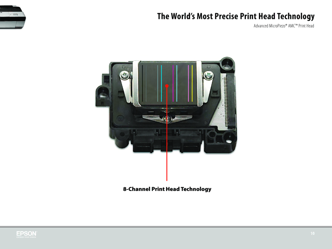 Epson 3800 manual Channel Print Head Technology 