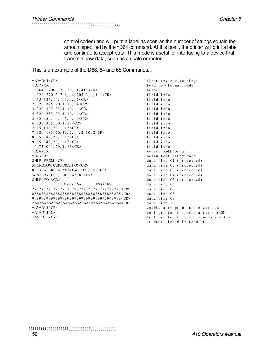 Epson 410 manual Ship Fromcr 