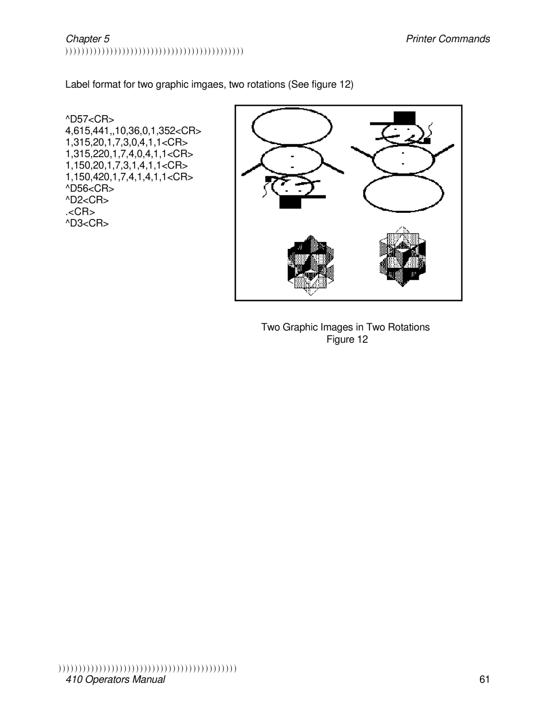 Epson 410 manual Chapter Printer Commands 