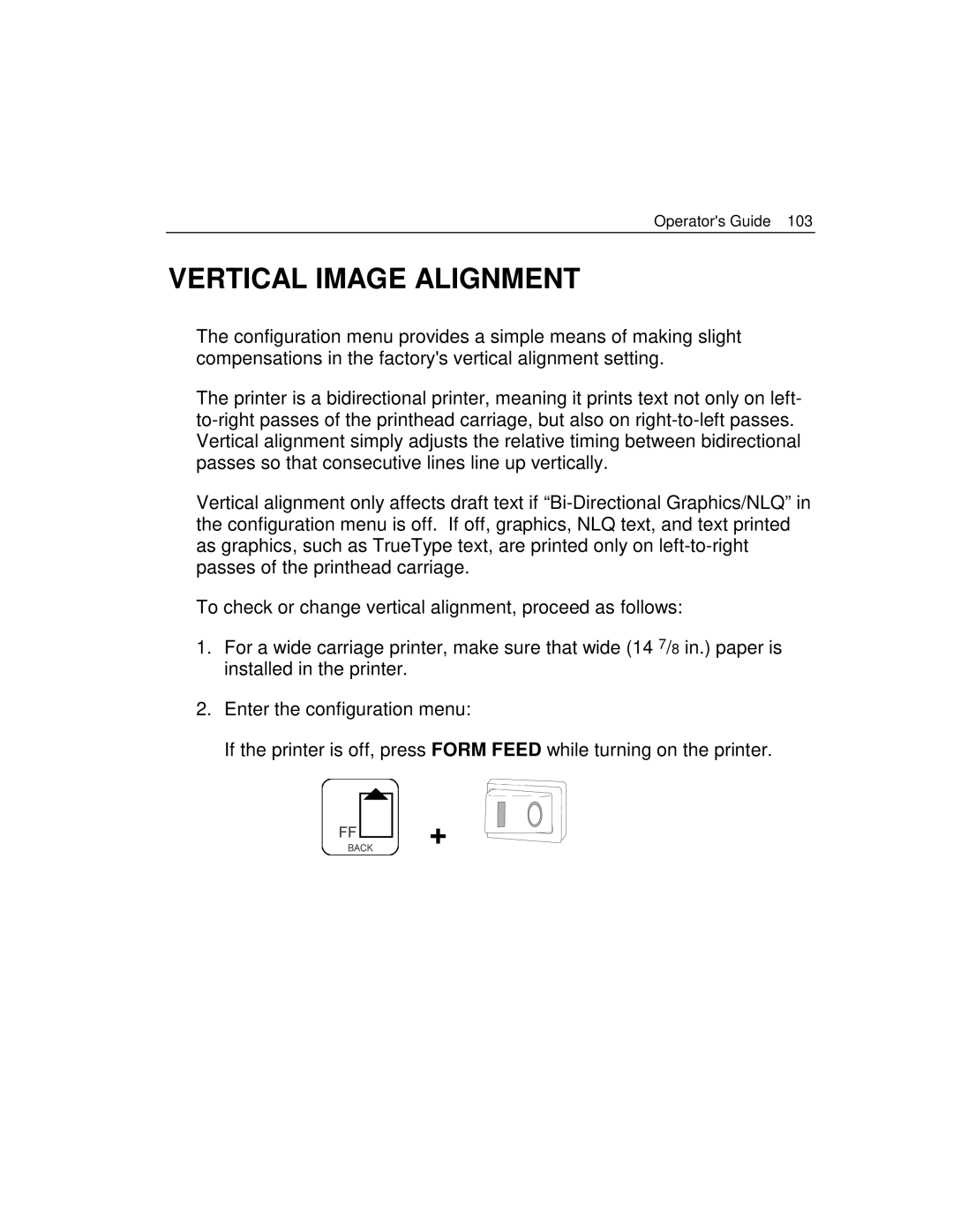 Epson 4100 manual Vertical Image Alignment 