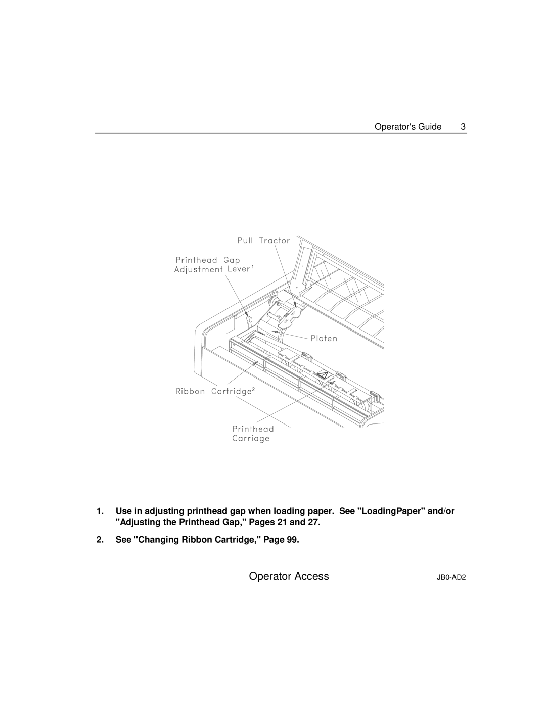 Epson 4100 manual Operator Access 