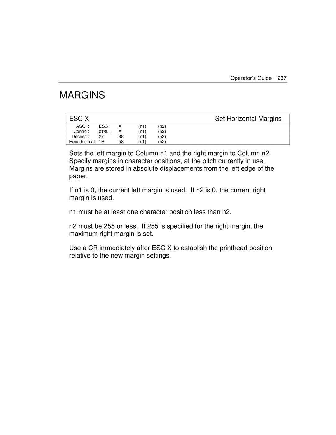 Epson 4100 manual Margins 