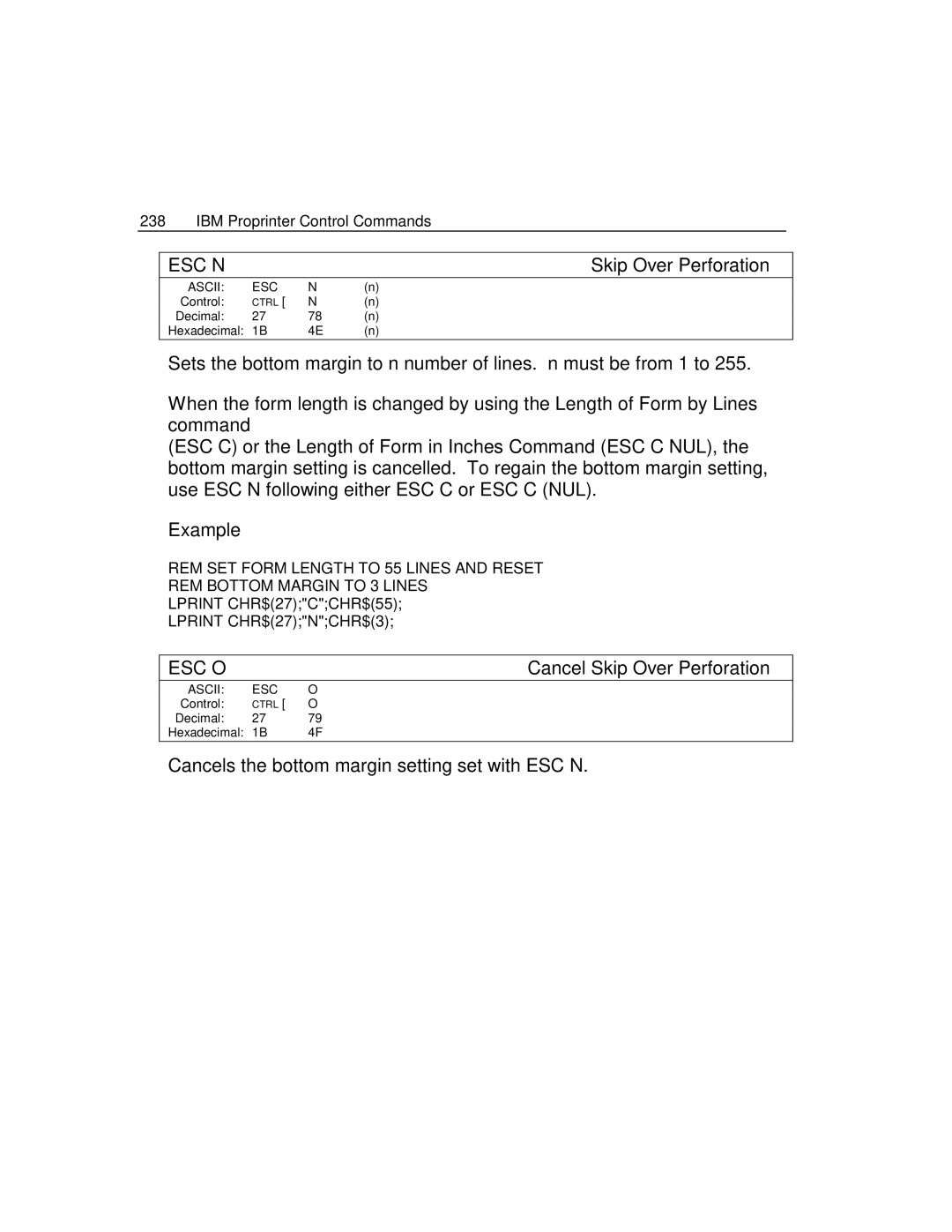 Epson 4100 manual 238, Skip Over Perforation 