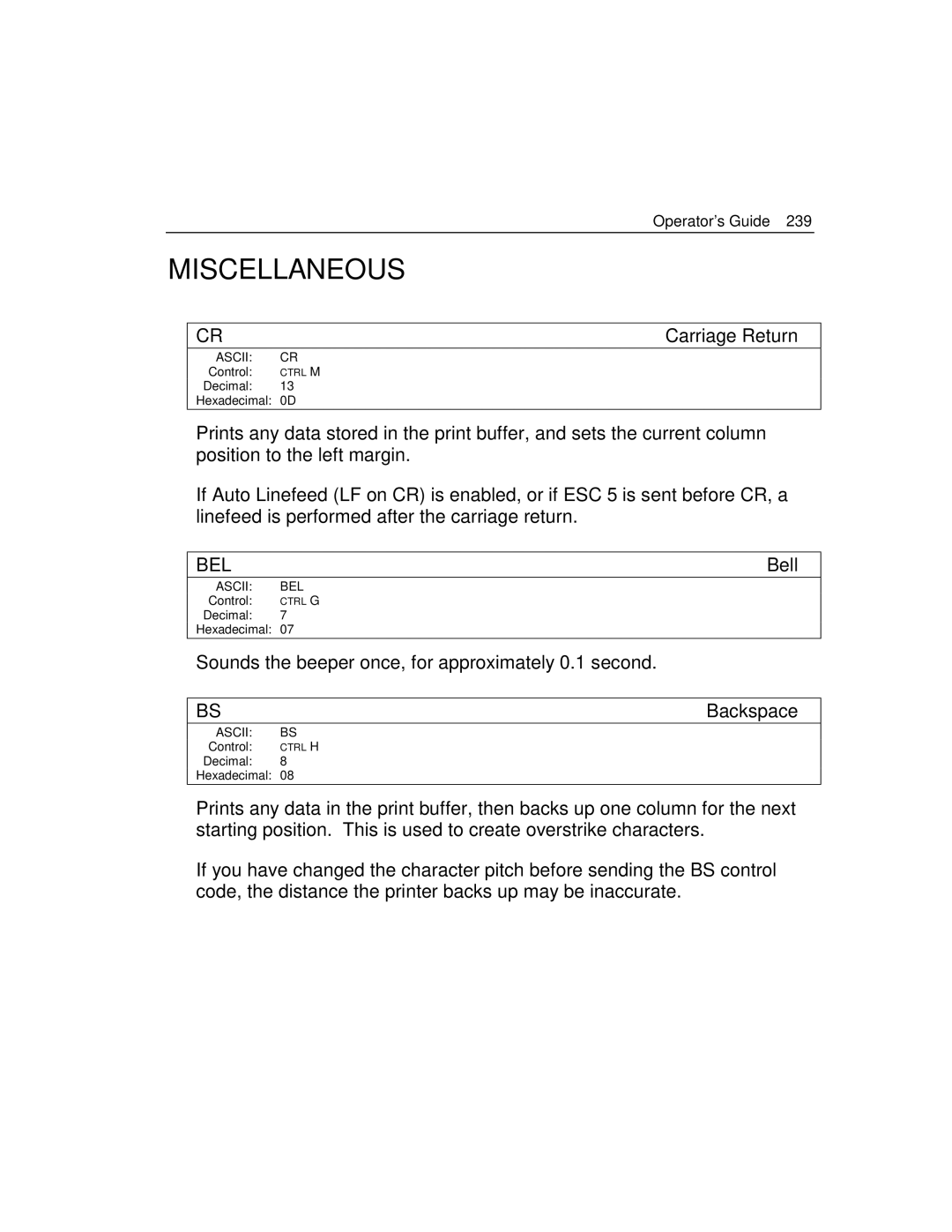 Epson 4100 manual Miscellaneous 