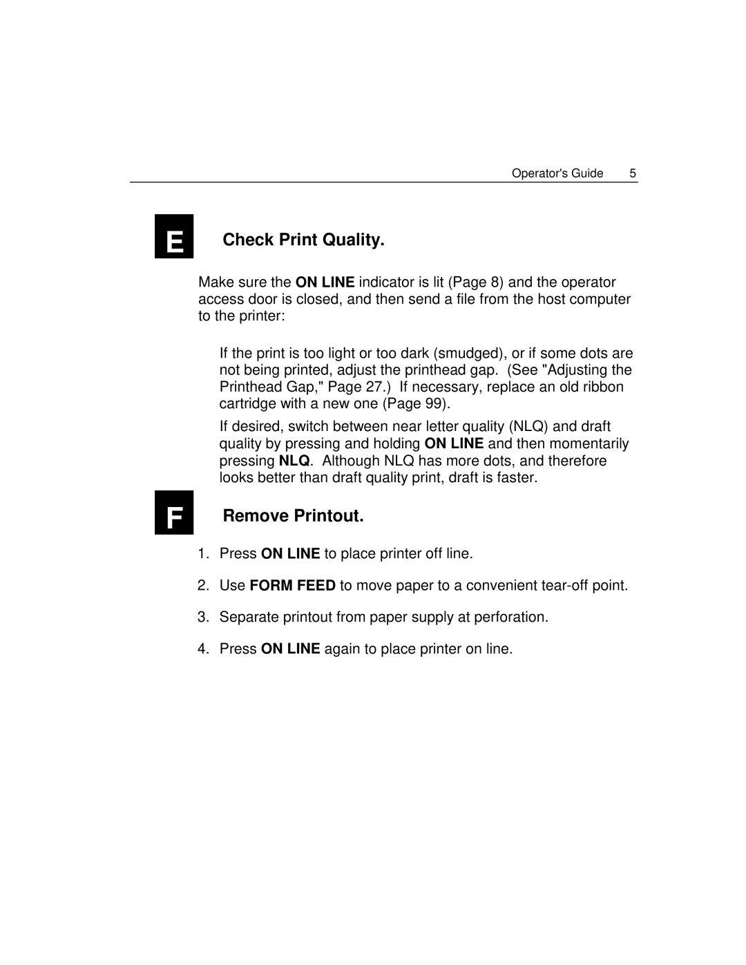 Epson 4100 manual Check Print Quality 