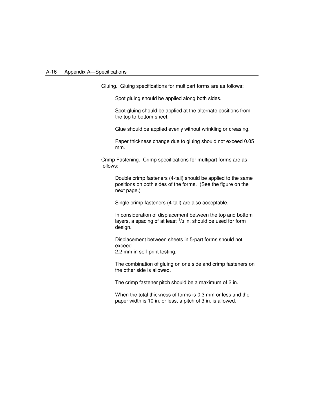 Epson 4100 manual Appendix A-Specifications 