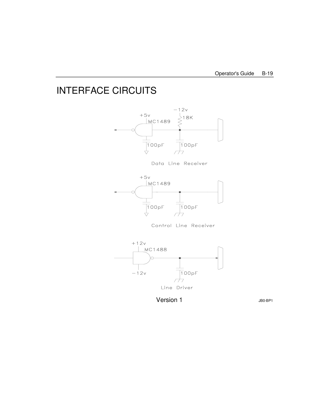 Epson 4100 manual Interface Circuits 