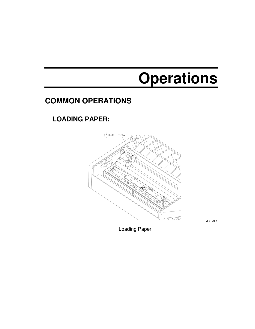 Epson 4100 manual Common Operations, Loading Paper 