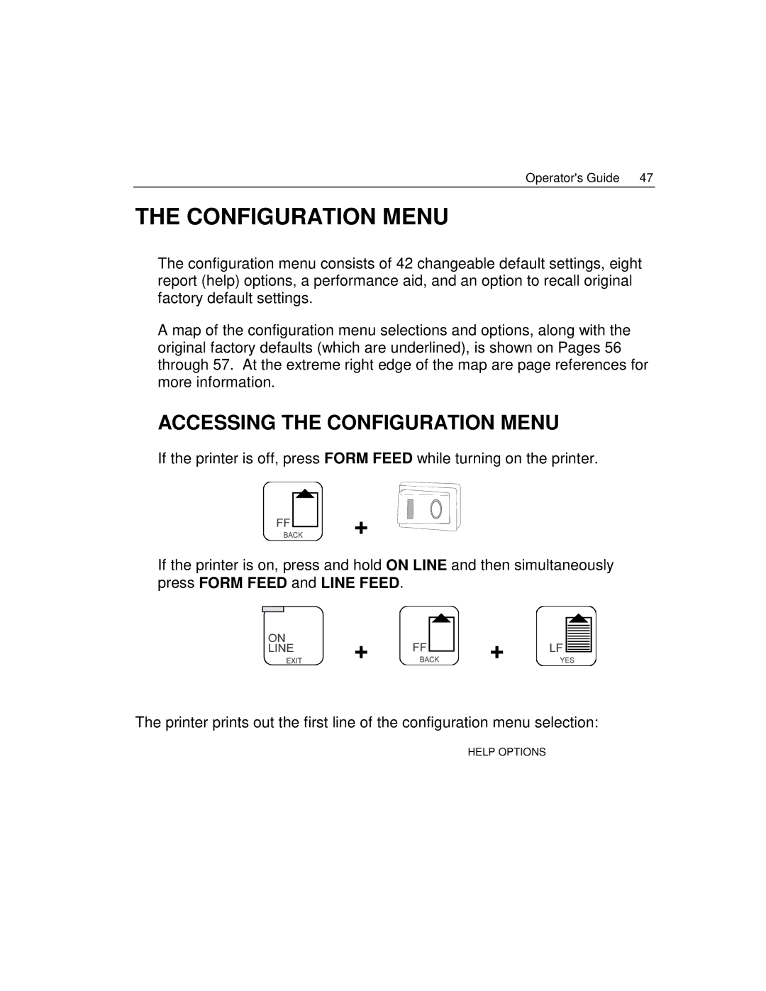 Epson 4100 manual Accessing the Configuration Menu 