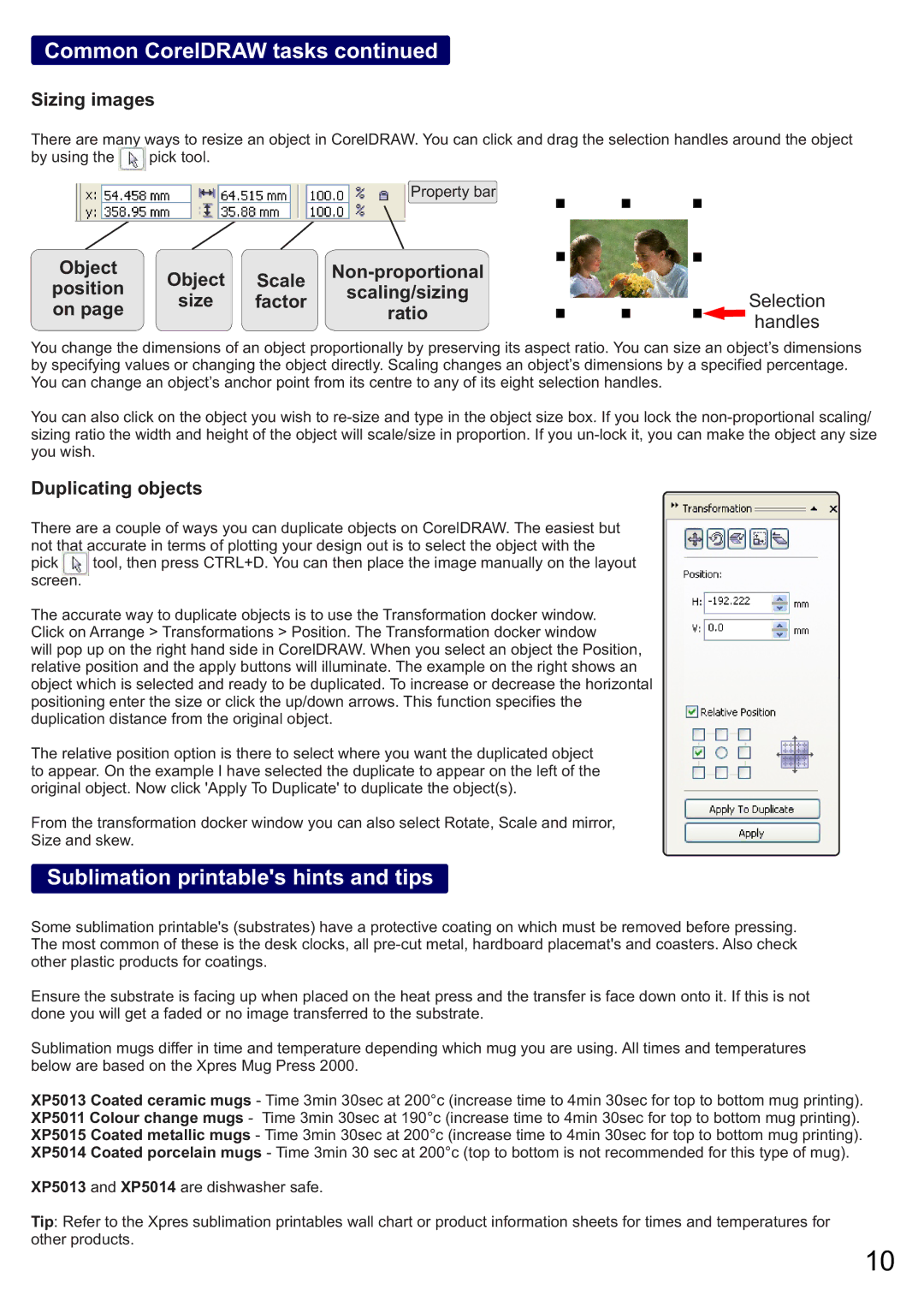 Epson 4450 instruction manual Common CorelDRAW tasks 