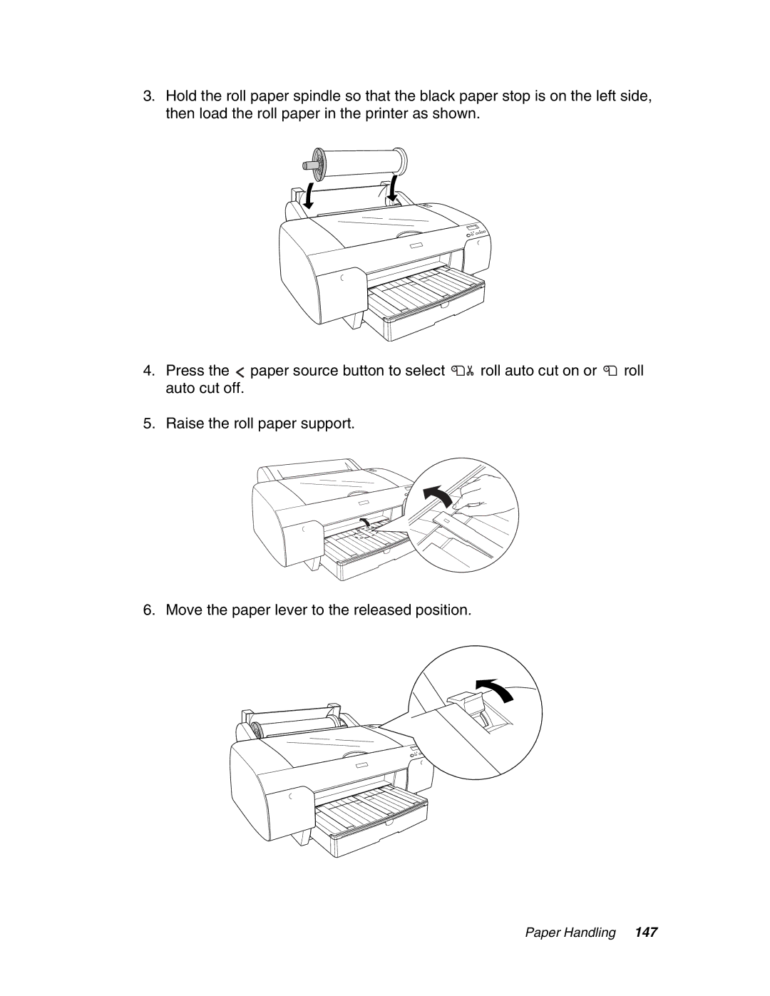 Epson 4880 manual Paper Handling 