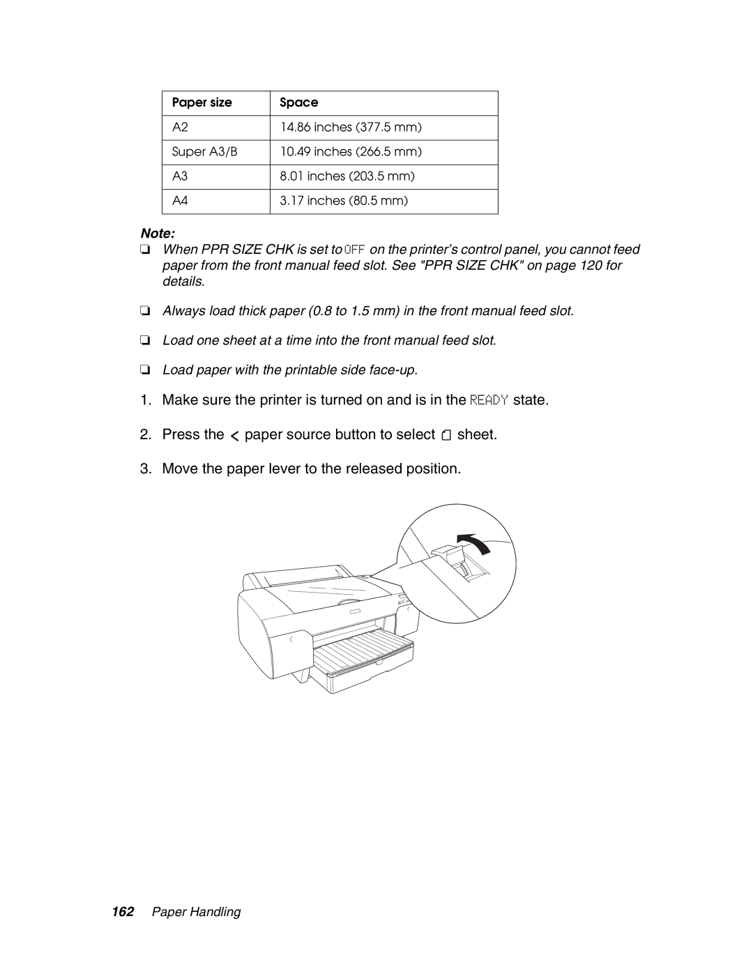 Epson 4880 manual Paper Handling 