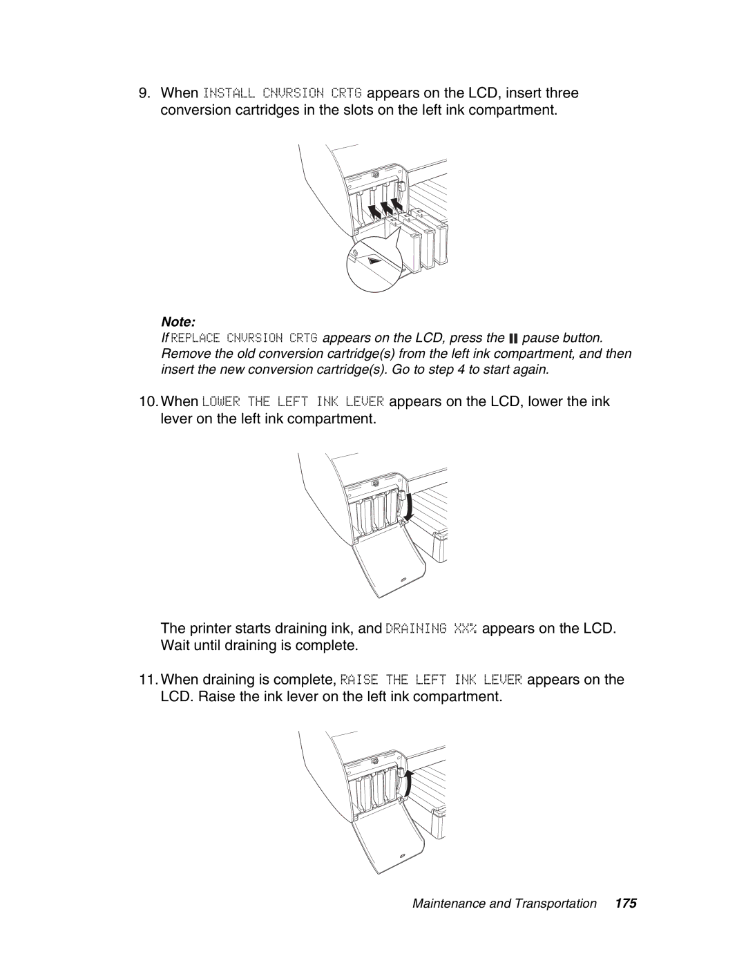 Epson 4880 manual Maintenance and Transportation 