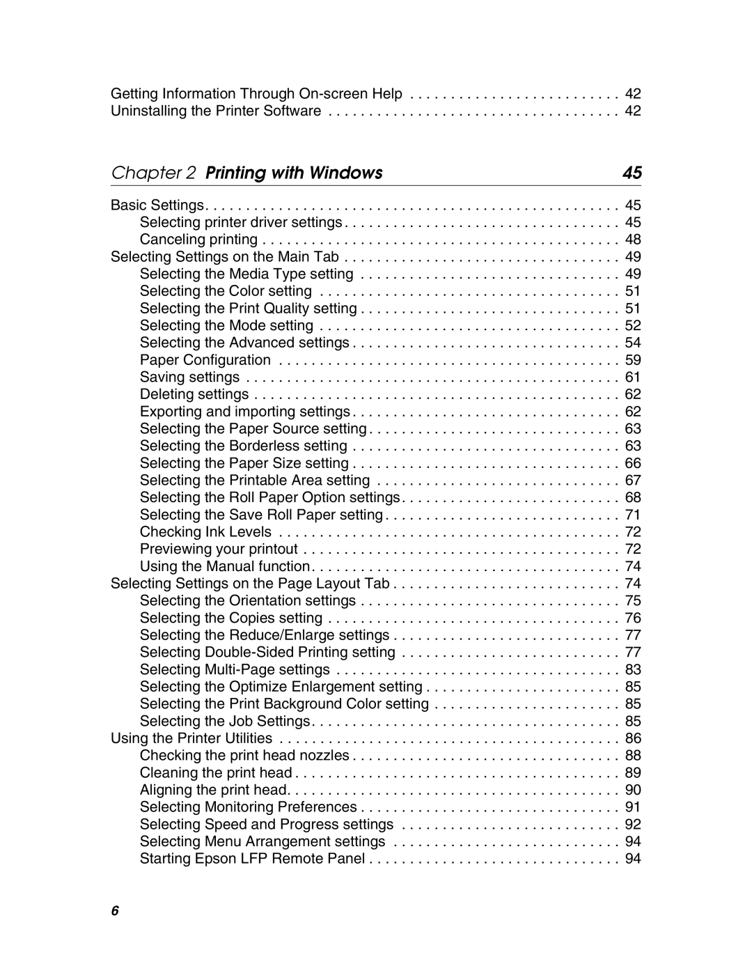 Epson 4880 manual Printing with Windows 