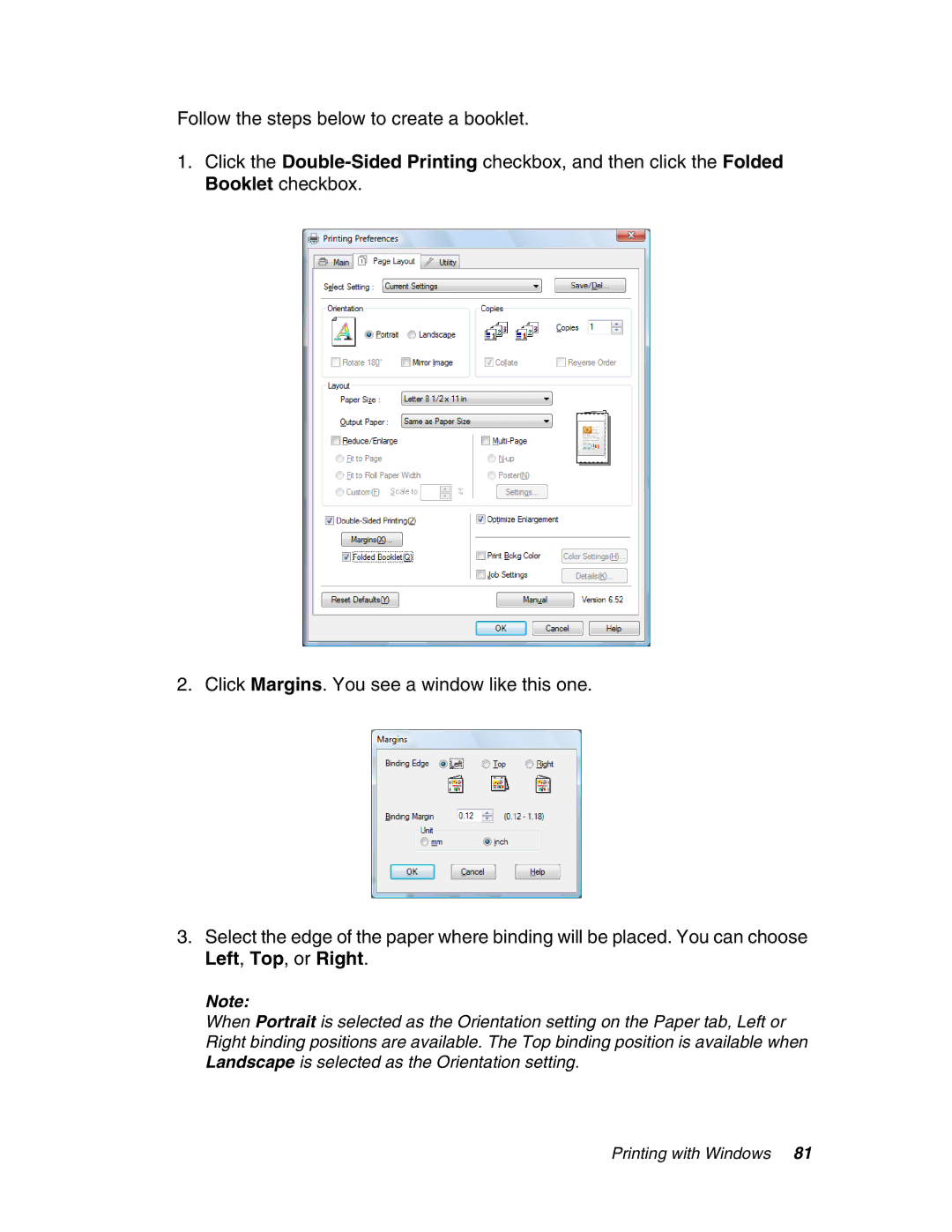 Epson 4880 manual Printing with Windows 