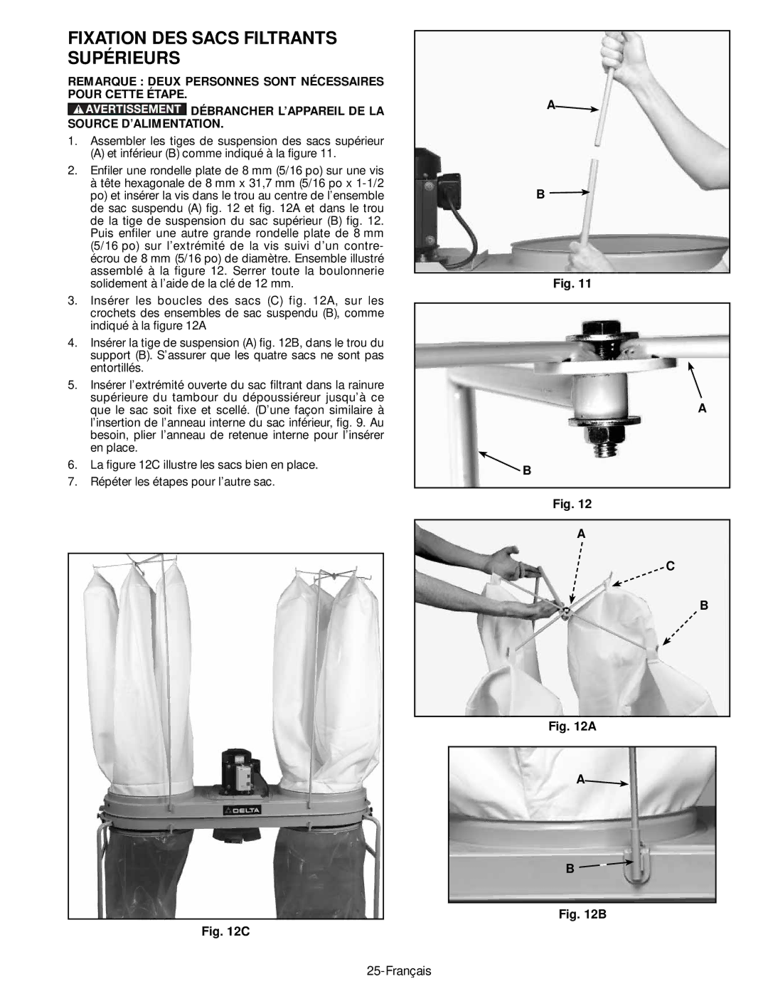 Epson 50-764 Fixation DES Sacs Filtrants Supérieurs, Remarque Deux Personnes Sont Nécessaires Pour Cette Étape 