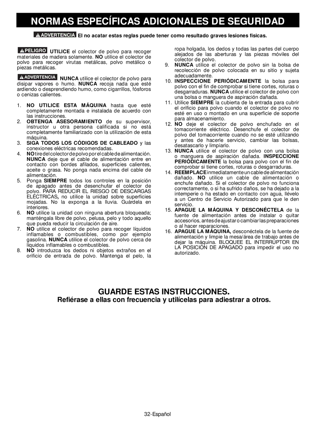 Epson 50-764 instruction manual Normas Específicas Adicionales DE Seguridad, Guarde Estas Instrucciones 