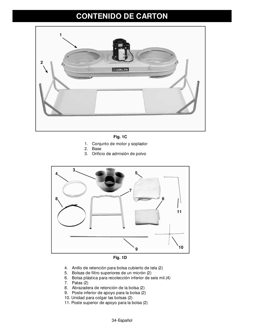 Epson 50-764 instruction manual Contenido DE Carton 