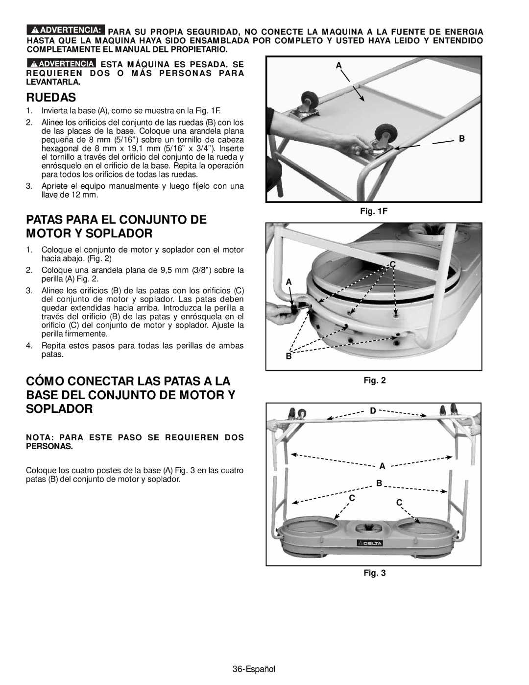 Epson 50-764 Ruedas, Patas Para EL Conjunto DE Motor Y Soplador, Nota Para Este Paso SE Requieren DOS Personas 