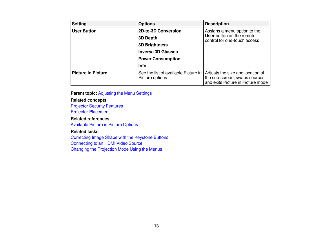 Epson 5025UB manual Projector Security Features Projector Placement 