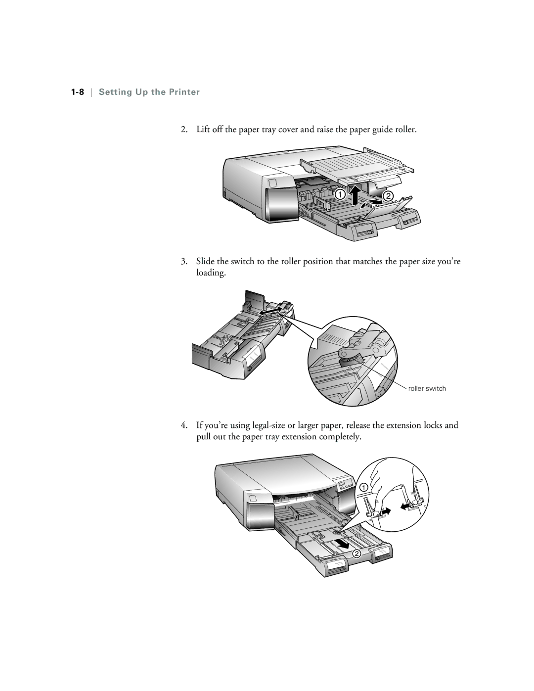 Epson 5500 manual 8Setting Up the Printer 