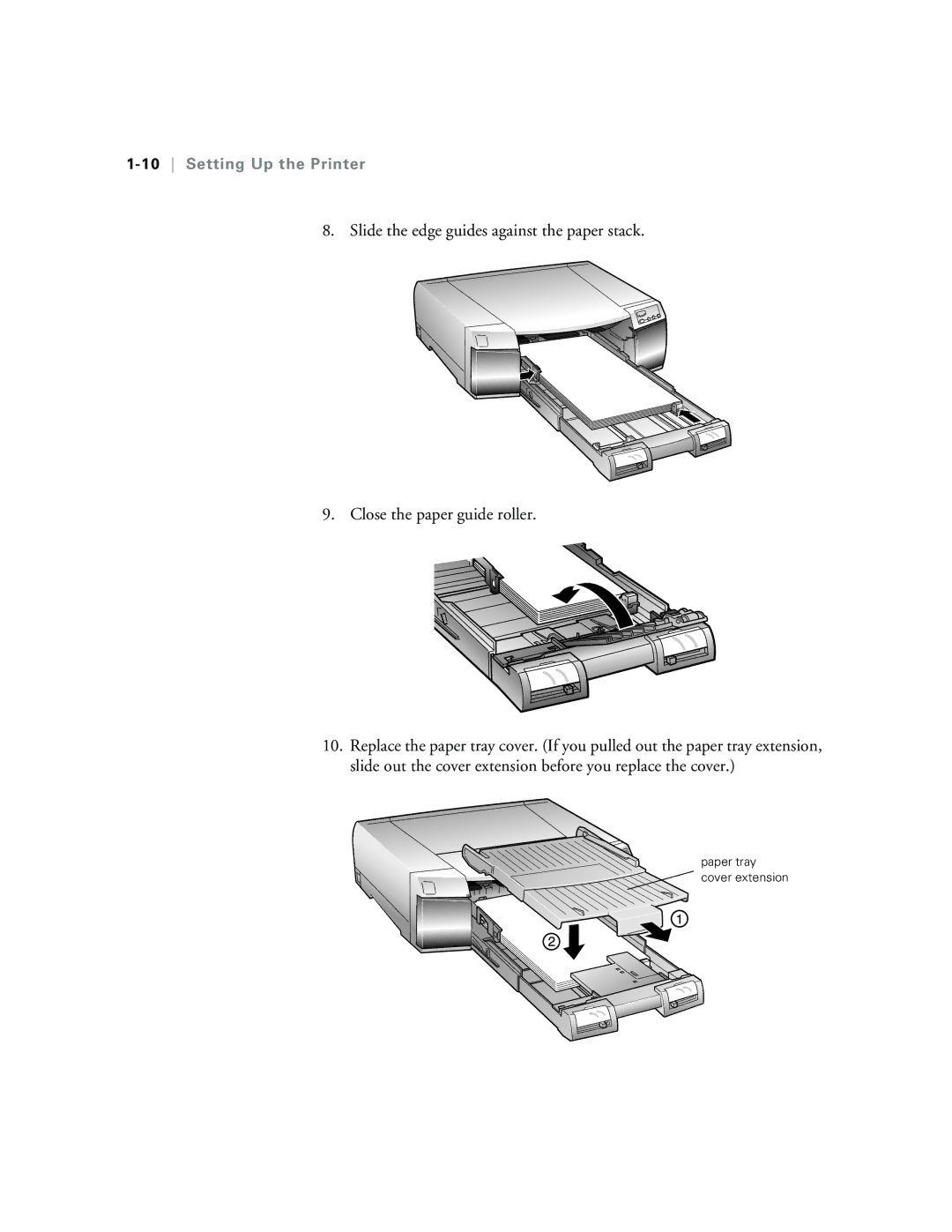 Epson 5500 manual 10Setting Up the Printer 