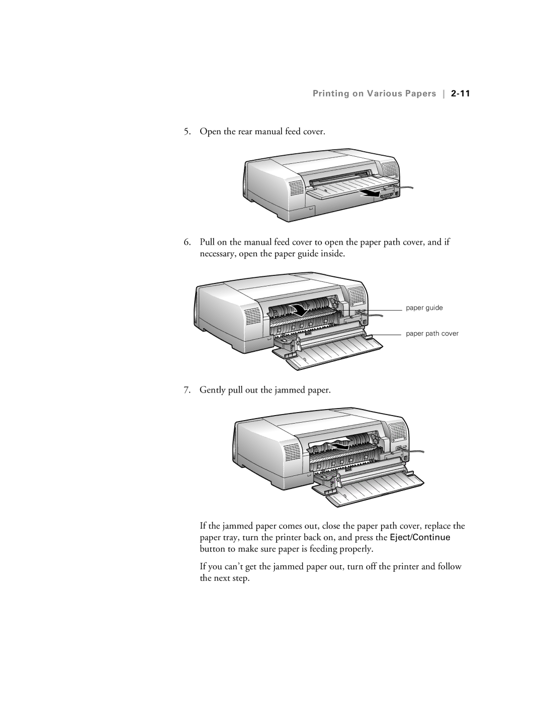 Epson 5500 manual Paper guide Paper path cover 